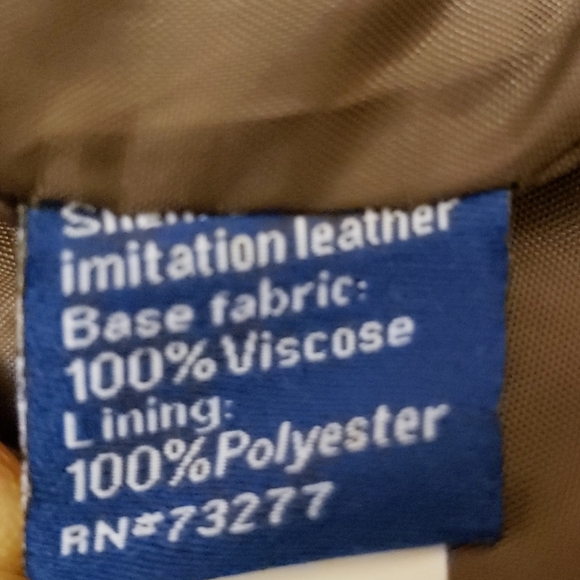 APT 9 FAUX LEATHER BROWN JACKET SIZE MEDIUM - Picture 12 of 13
